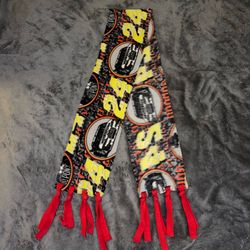 Vintage Jeff Gordon #24 NASCAR DuPont Fleece Tie Scarf – Handmade No-Sew Fringe