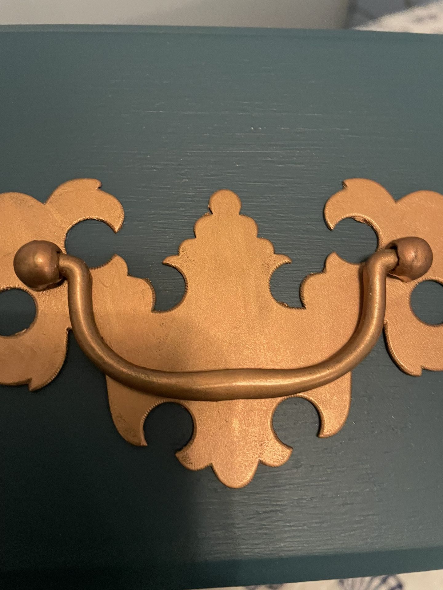 Chest Of Drawers And Mirror With Copper Draw Pulls This Is A Smaller Chest