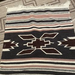 Vintage Wool Rug 42”x20”