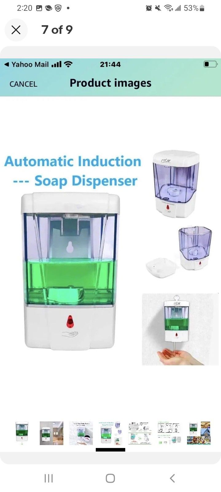 Soap Dispenser Bathroom Accessories Hotel Decor,Large Capacity 500ml Liquid