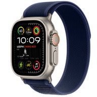 Apple Watch Ultra 2 GPS + Cellular, 49mm Natural Titanium Case with Blue Trail Loop - M/L
