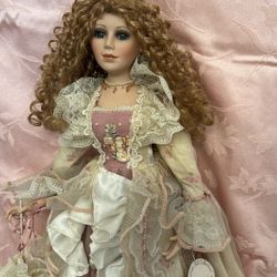 Angela Porcelain Doll 2001 Edition 27 Inches Tall
