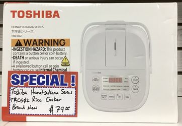 Toshiba Honatsukama Series TRCS02 Rice Cooker Brand New 
