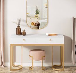 Desk or vanity  size in the picture.