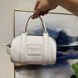 Marc Jacobs “The Duffle” Mini Bag – White Leather