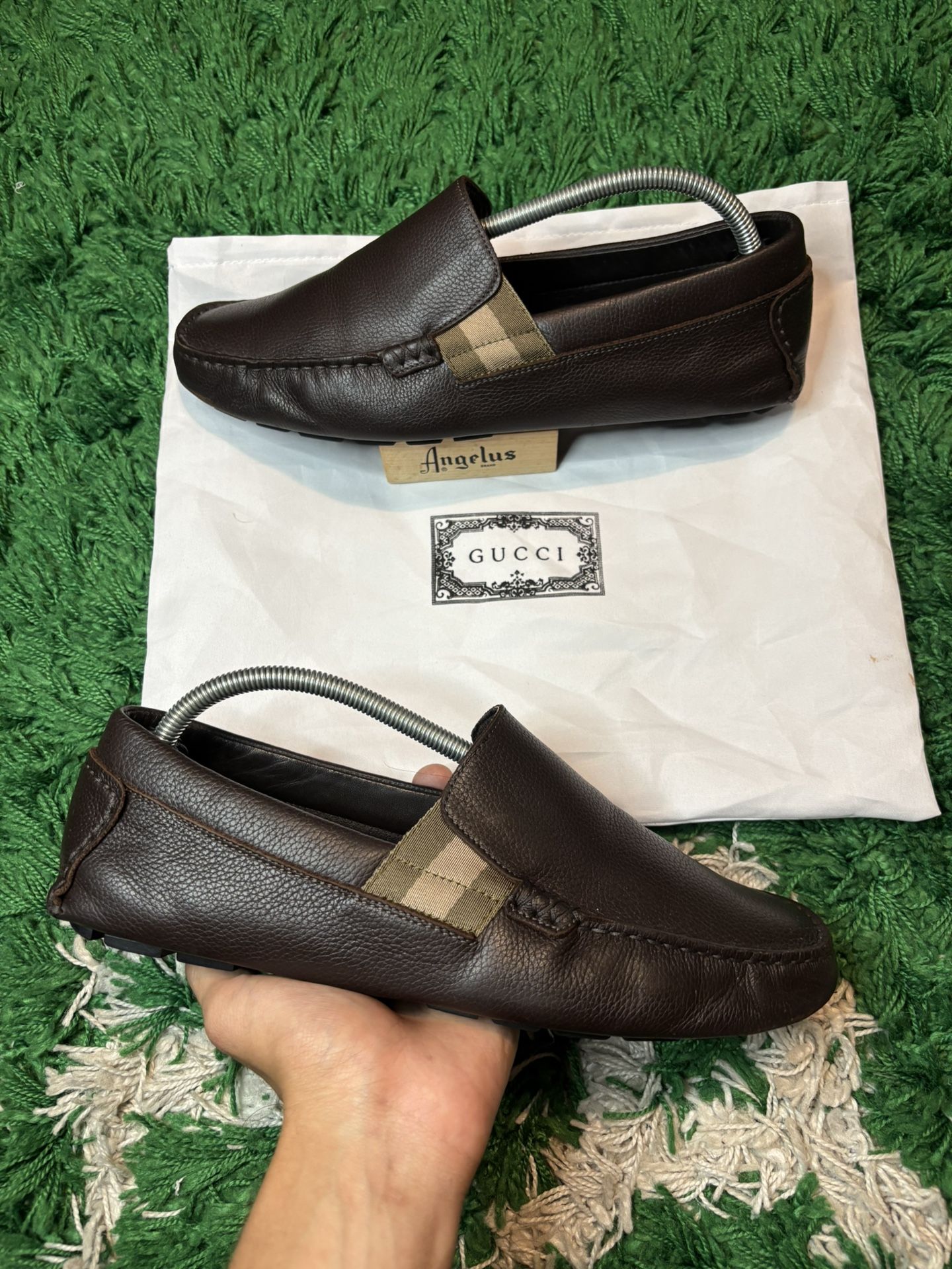 Gucci Brown Leather Loafers