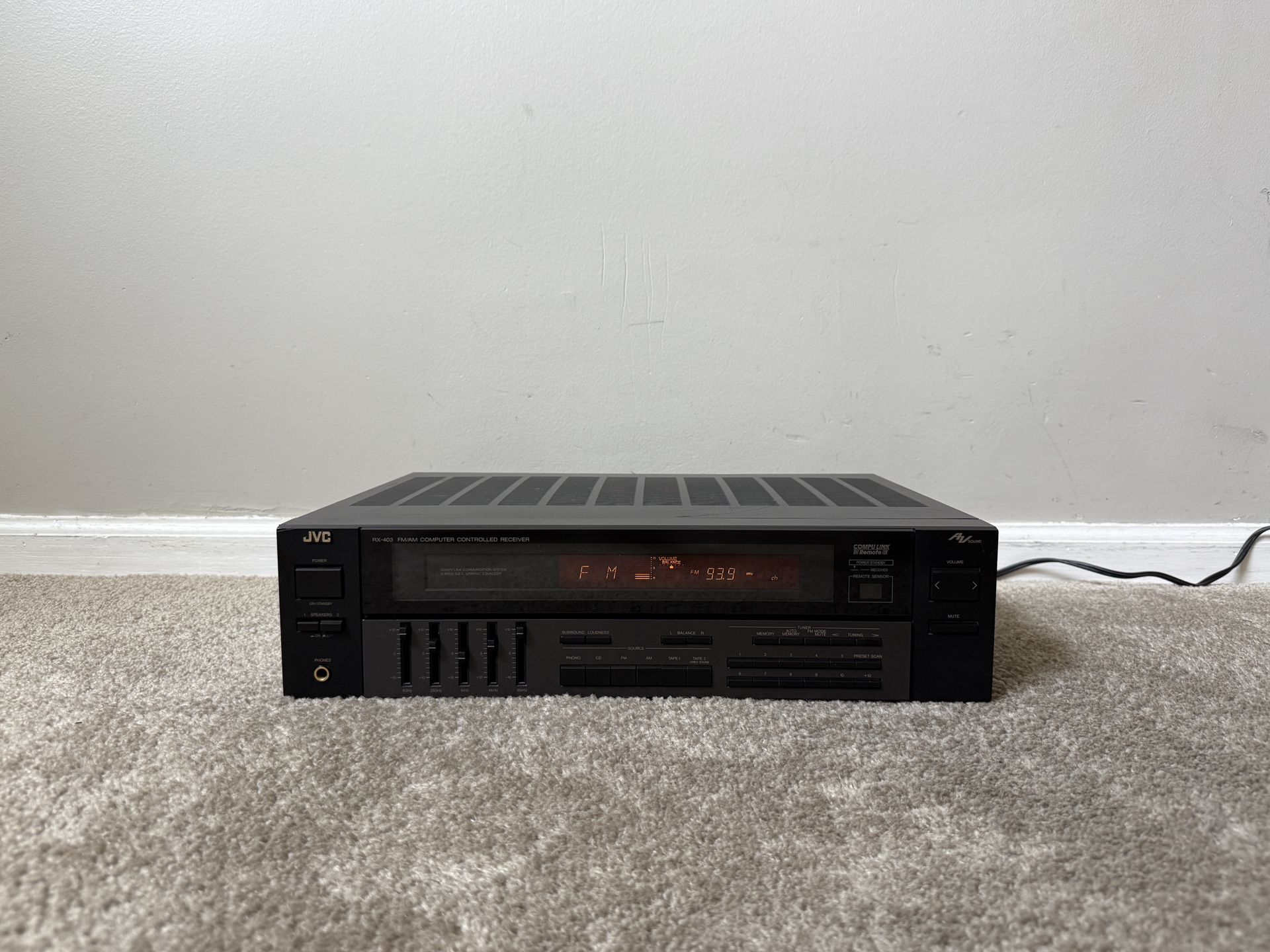 JVC RX-403 Home Stereo Audio Receiver