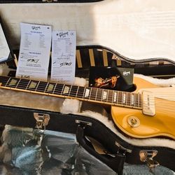 GIBSON LES PAUL 1952 GOLDTOP TRIBUTE 2009 PROTOTYPE OHSC & COA