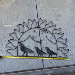 Outside metal decor