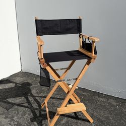 Director Makeup Artist Chair with Storage & Footrest – OmySalon