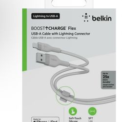 Belkin Boost Charge Flex 5ft Silicone USB-A to Lightning Cable