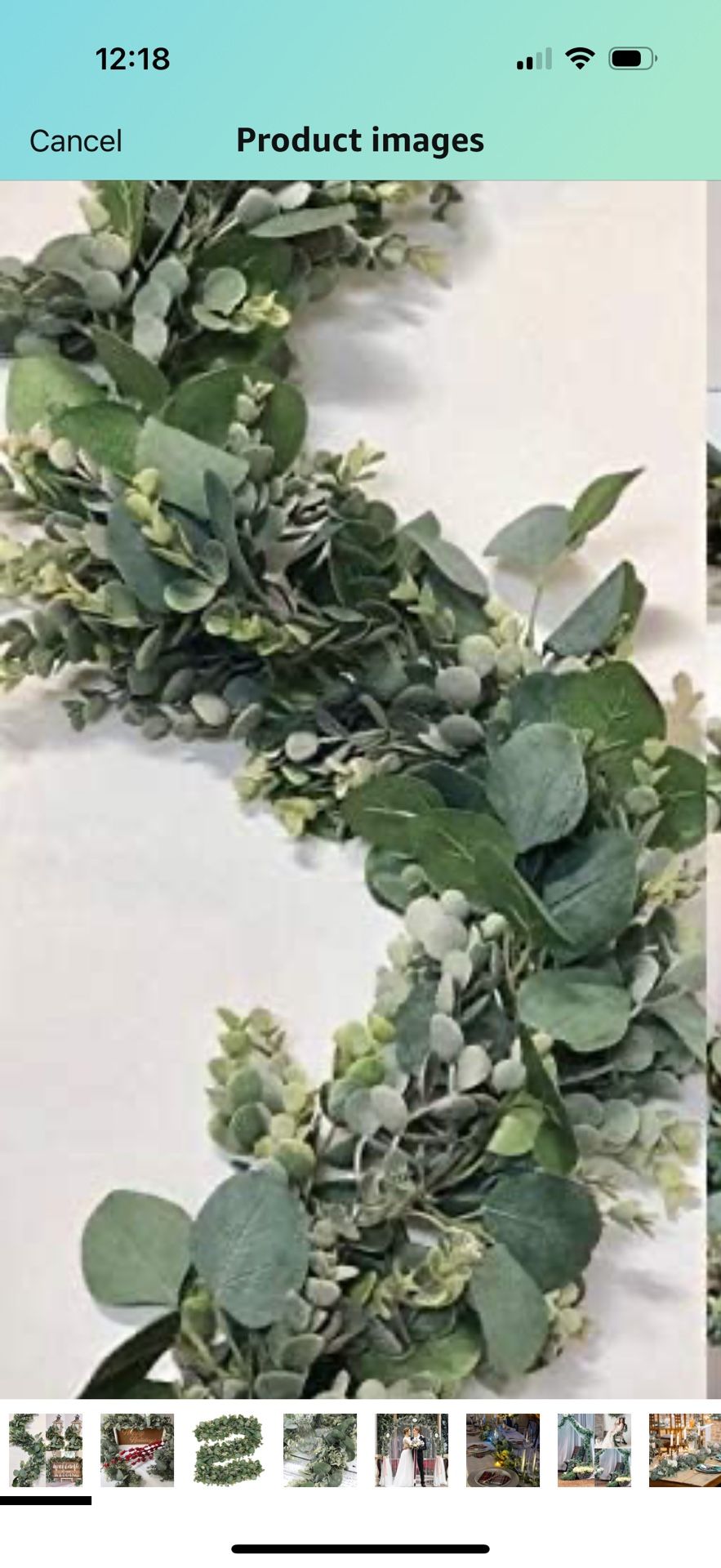 9 Ft Long Faux Eucalyptus Greenery - Wedding Arch Summer Decor - Lambs Ear & Magnolia Garland 200+ bought in past month