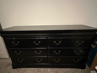 Bedroom Set (Bed frame, six drawer dresser, night stand)