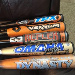Rare Minus 5 Adult Baseball Bats 32/27 Louisville Easton DeMarini 