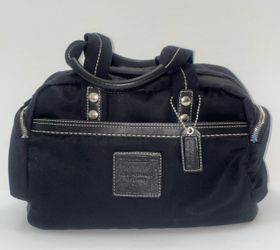 Vintage Coach Nylon/leather satchel
