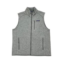 PATAGONIA BETTER SWEATER VEST LARGE L MENS GRAY FLEECE JACKET SWEATSHIRT ZIP UP