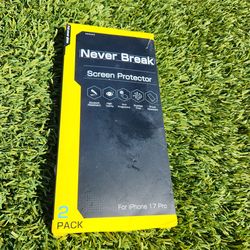 Never Break Screen Protector iPhone 17 Pro PACK