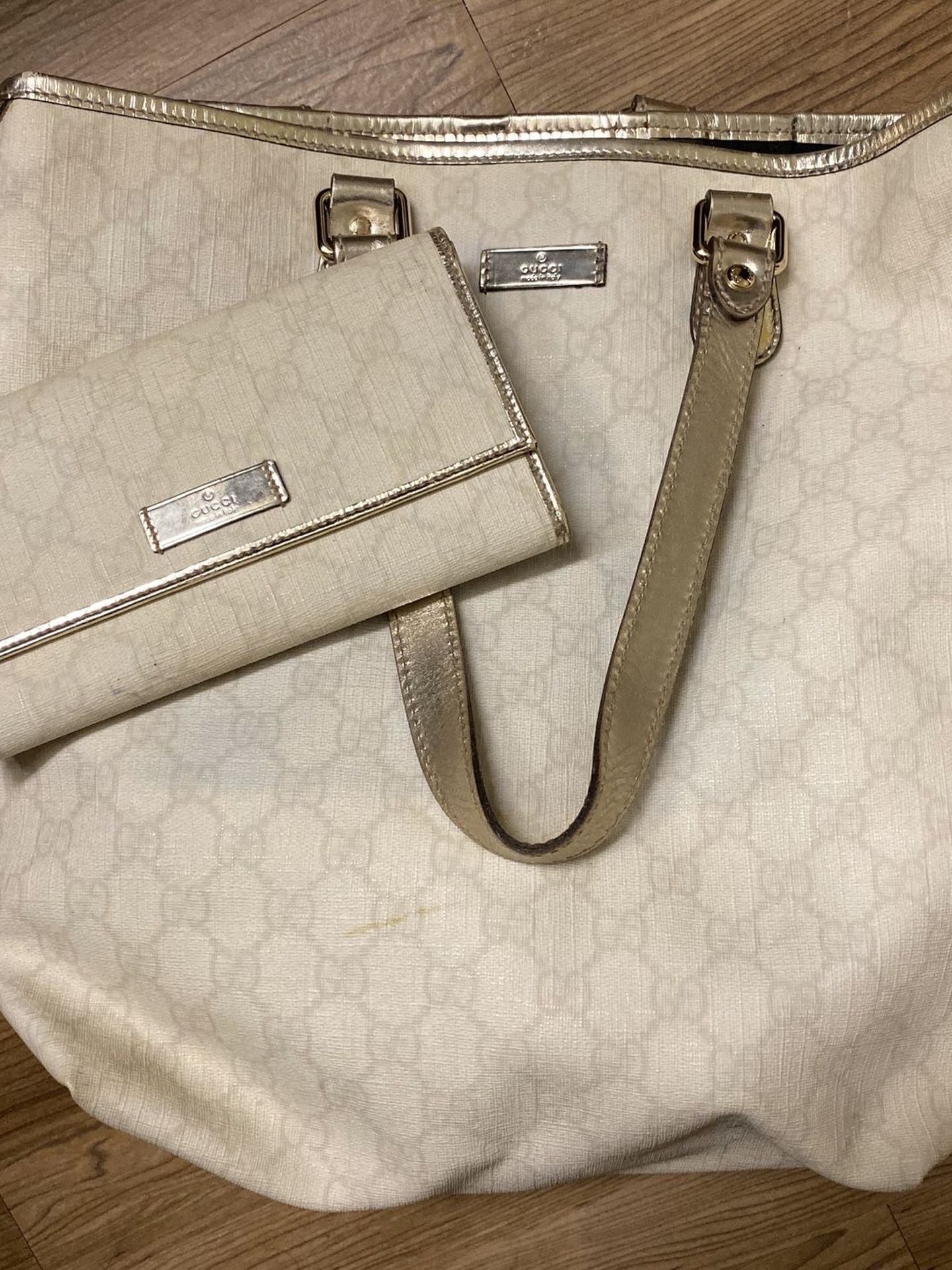 Authentic Gucci Joy Medium tote & wallet