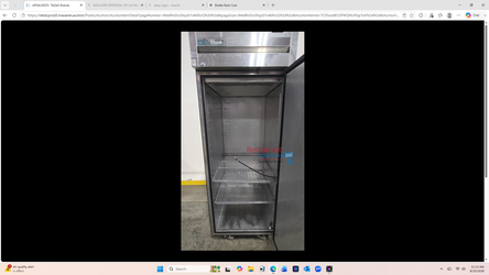 TRUE TG1R-1S-HC COMMERCIAL REFRIGERATOR, STAINLESS STEEL, INTERIOR, ENERGY STAR