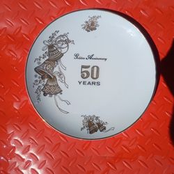 Preloved Golden Anniversary 50th Wedding Anniversary Plate