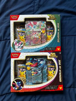 Pokemon 30th Celebration Sylveon & Greninja ex Box Set