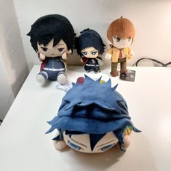 4 original Demon slayer plushes new.
All for Only 30 dollars (all cost 120 dollars).
Incredible dea