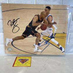 Steph Curry & Richard Jefferson 8x10 Photo With COA 