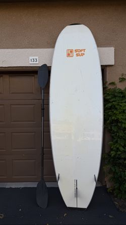 10 ft Soft-Top SUP Paddleboard with Paddle