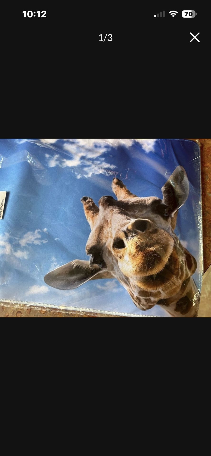 New XL Long Giraffe mousepad/ gaming pad. Cute Gift!