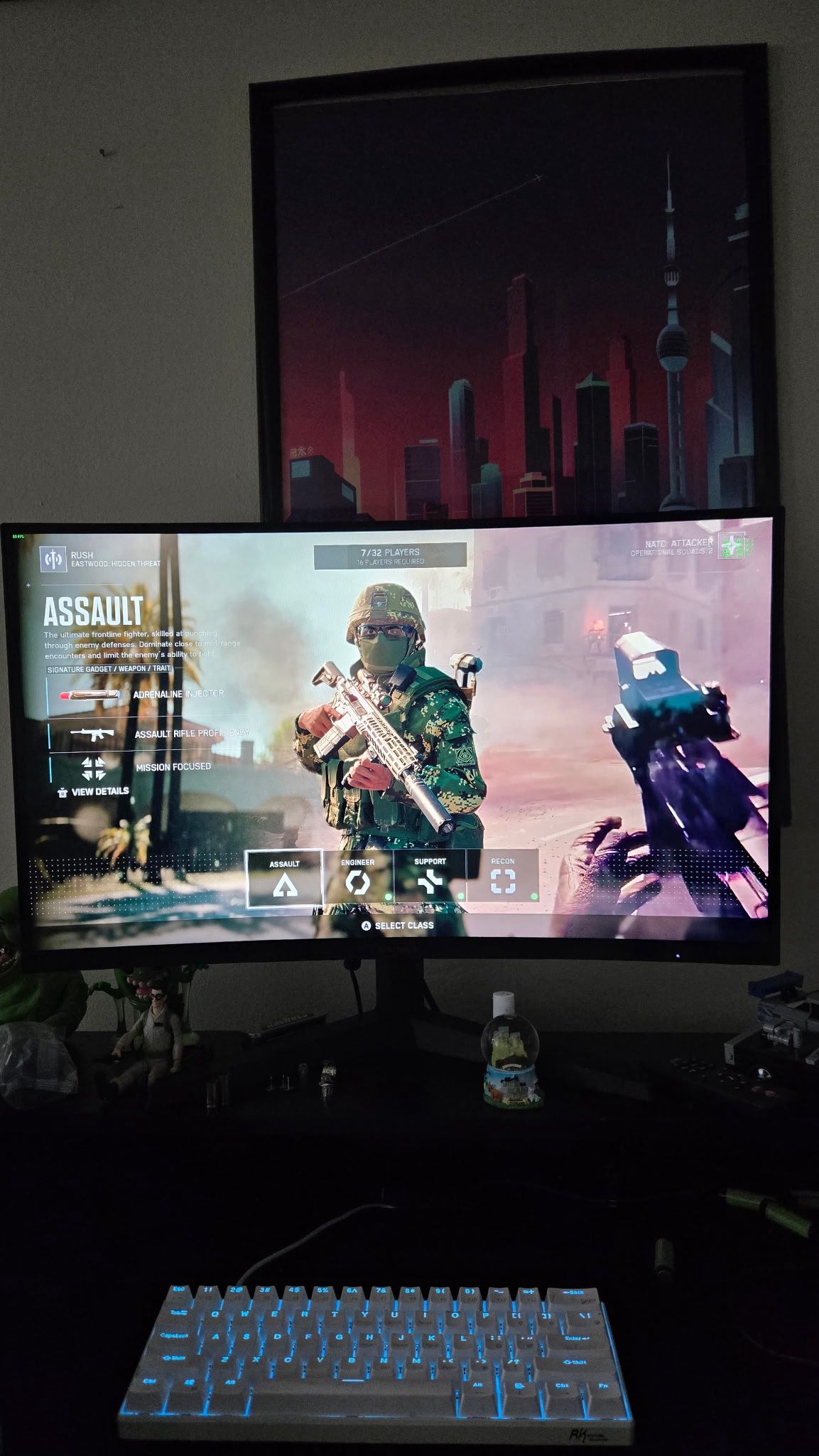 KOORUI 27 inch Monitor, 2K QHD 1440p Monitor Curved