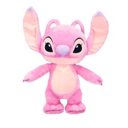 Preferred Disney Baby Lilo & Stitch Angel Soft Huggable Stuffed Animal Cute Plush Toy for Toddler Boys and Girls, Gift for Kids, Pink Angle 16 Inches