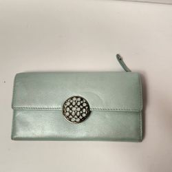 Coach tri fold leather wallet
