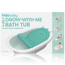 4-In-1 Grow-With-Me Bath Tub By Frida Baby Transforms Infant Bathtub