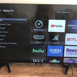 Used very nice Sharp Roku- 50" Class LED  1080p - Smart  TV with remote