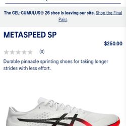 Brand New In Box ASICS METASPEED SP SIZE 8 MENS