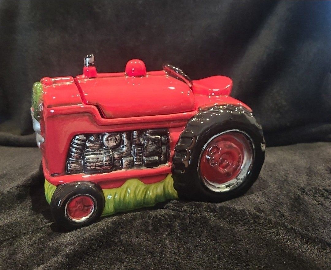Vintage Tractor Cookie Jar