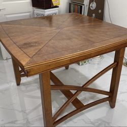 Counter Height Table With Built In Leaf 