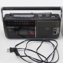 **Sony CFM-140 Portable Radio | AM/FM Works - Cassette Needs Repair