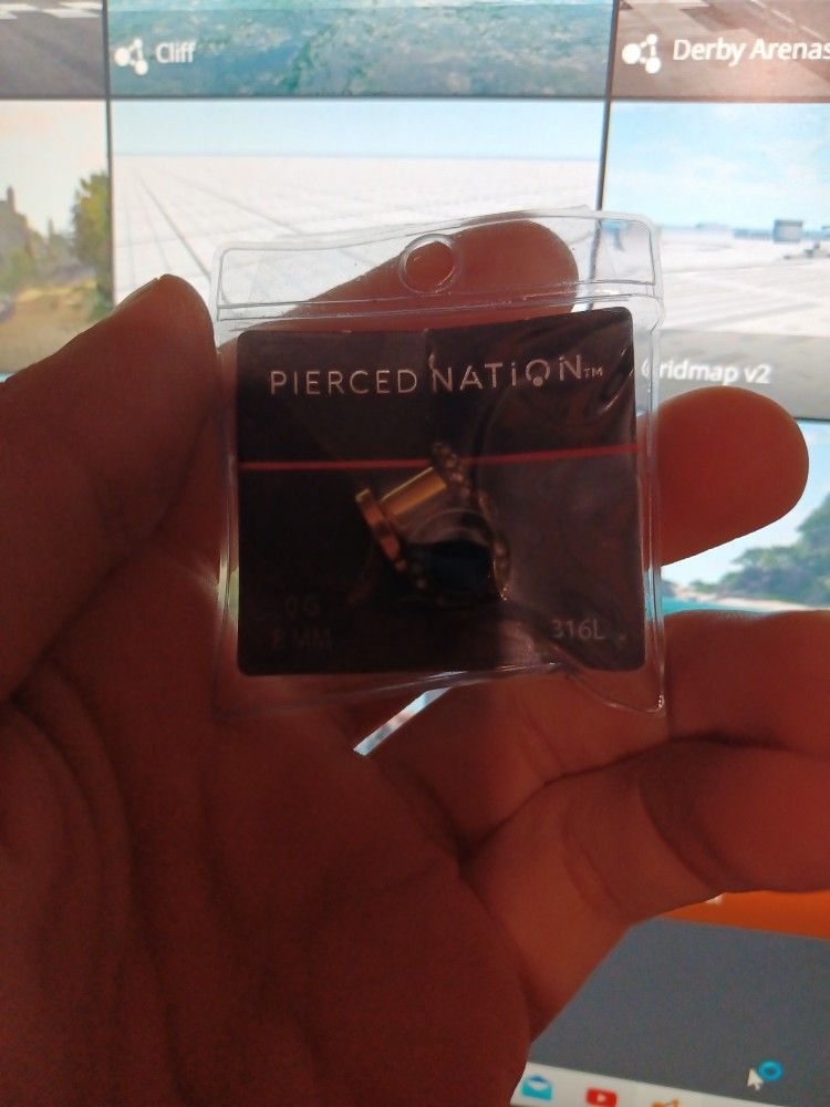 Silver Diamond Ear Ring