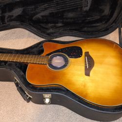 Yamaha Fgx800c Acoustic/Electronic Guitar Solid Top Like New