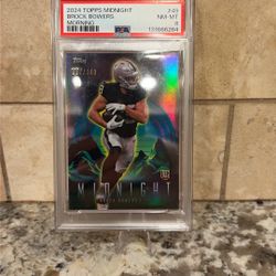 Brock Bowers Rookie Numbered To 149 Psa Graded Tops Midnight