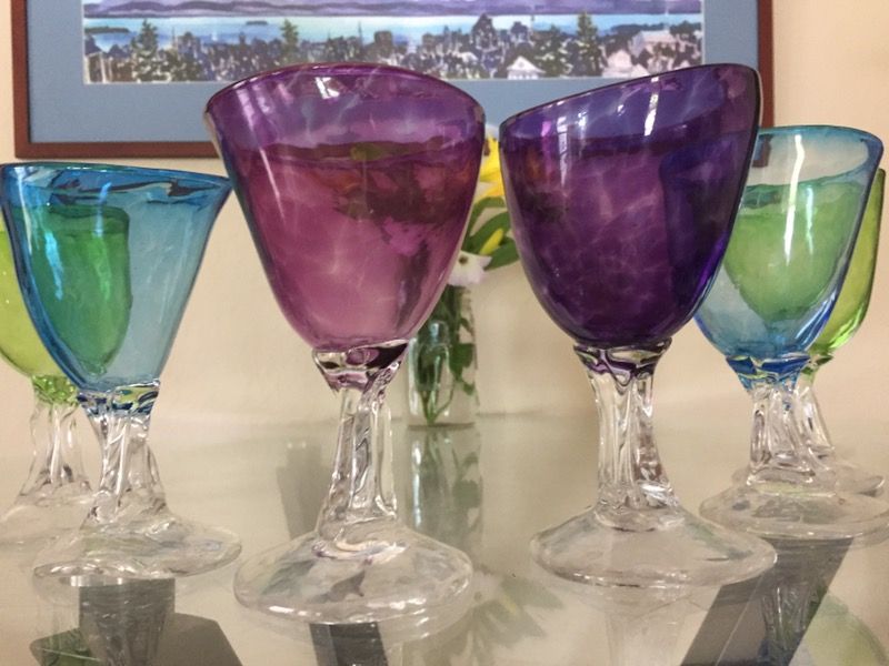 Wauhatchie Glassworks wine glasses