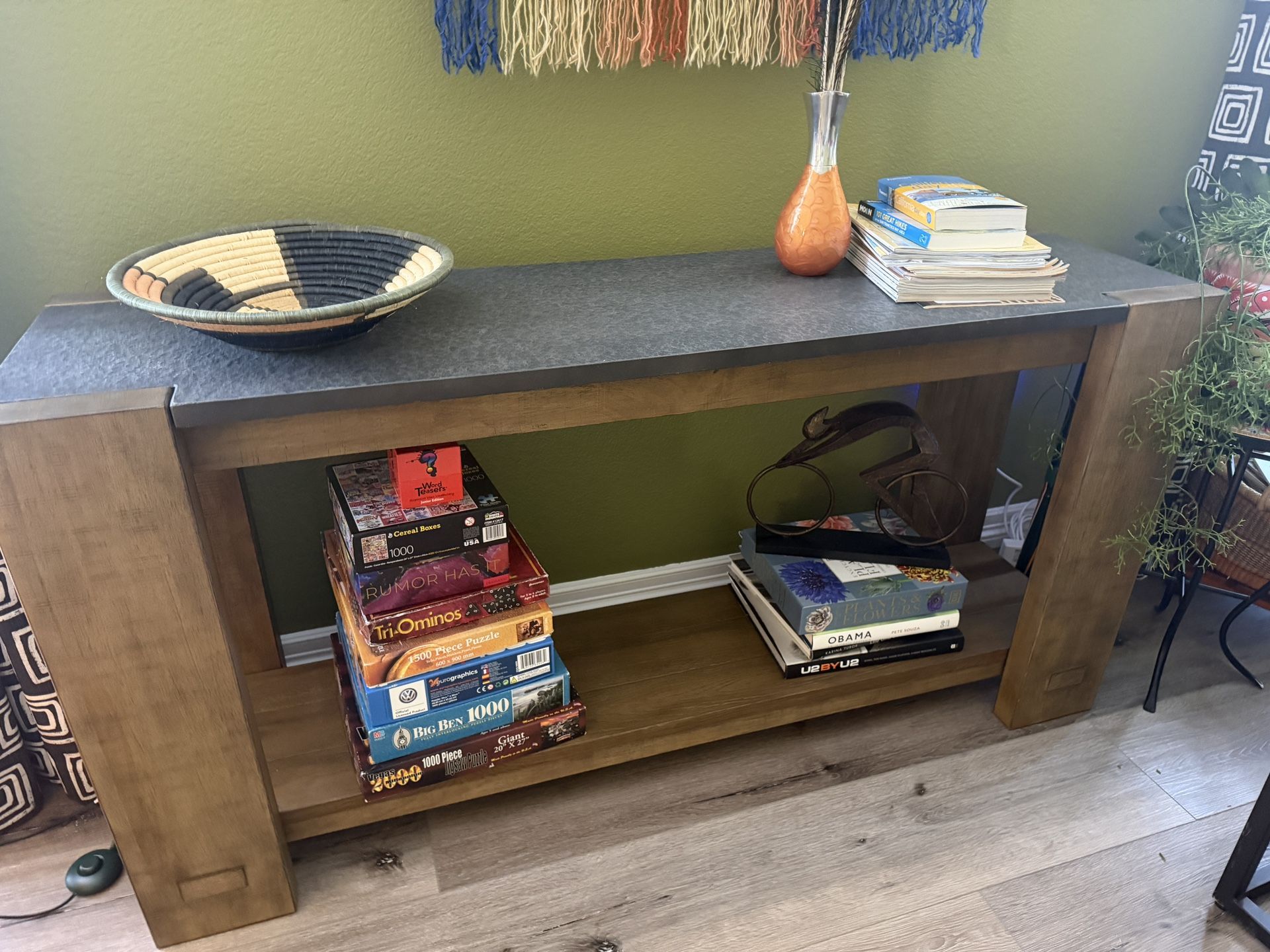 Pottery Barn Console Table And 2 Side Tables