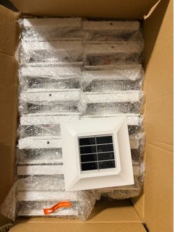 Brand New 16-Pack Solar Post Cap Lights 4x4, Dual Color LED, Waterproof Fence Deck Lights