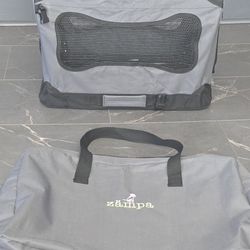 Zampa Dog Carrier Crate for Extra Small Dogs 19.5“x13.5”x13.5” | Portable Cat Carrier | Pet Travel Collapsible & Foldable | Puppy Crates for Car, Outd