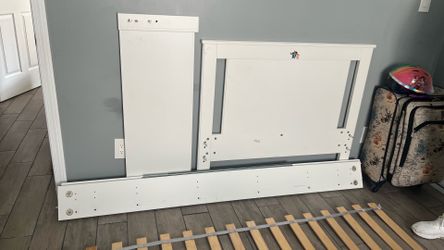 White twin bed frame from IKEA
