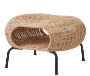 IKEA GAMLEHULT
Ottoman with storage, rattan/anthracite