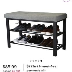 Upholstered Shoe Rack