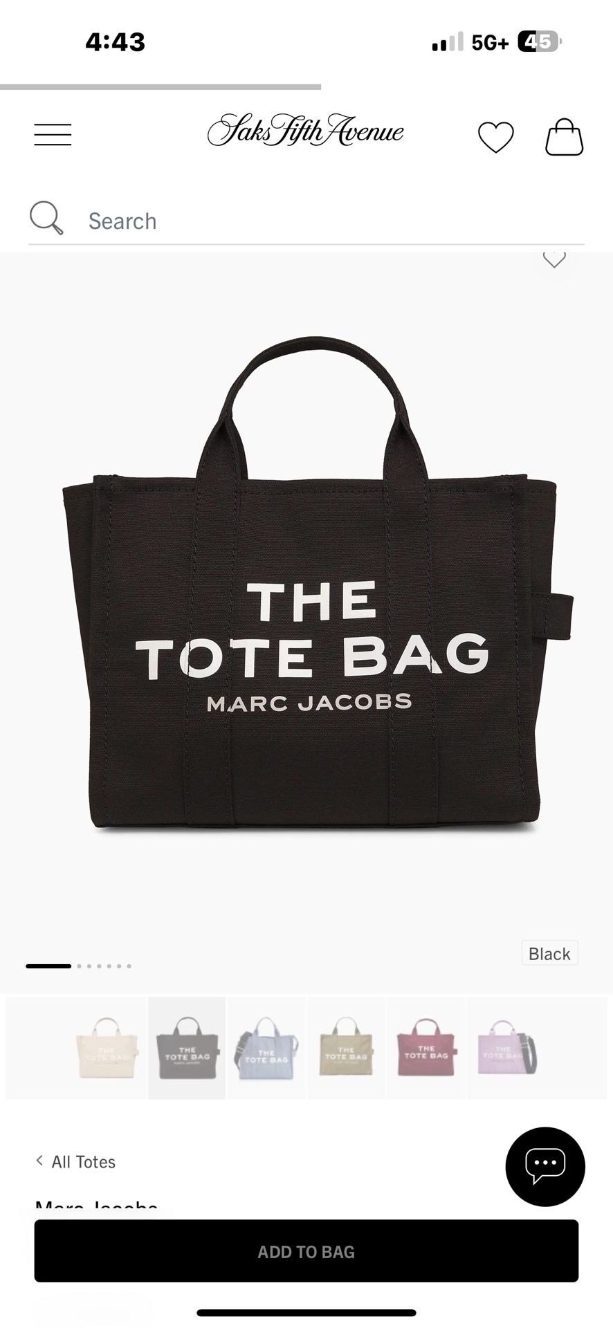 The Tote Bag Medium Black