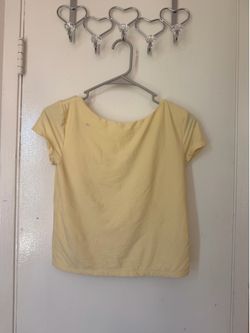 Yellow Backless Top